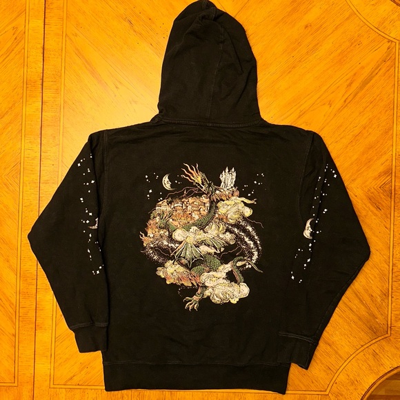Phoebe Bridgers Dragon Hoodie Medium Double Sided boygenius Dead Oceans Pullover - Picture 1 of 15